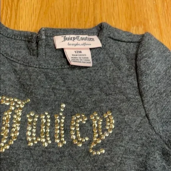 12 Month JUICY COUTURE Girls Top - Picture 3 of 5